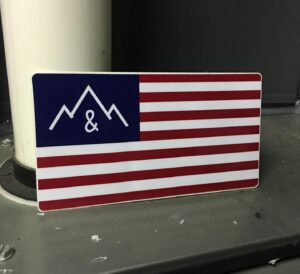 Mountains - American Flag