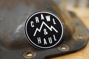 Crawl & Haul Round Logo - Black